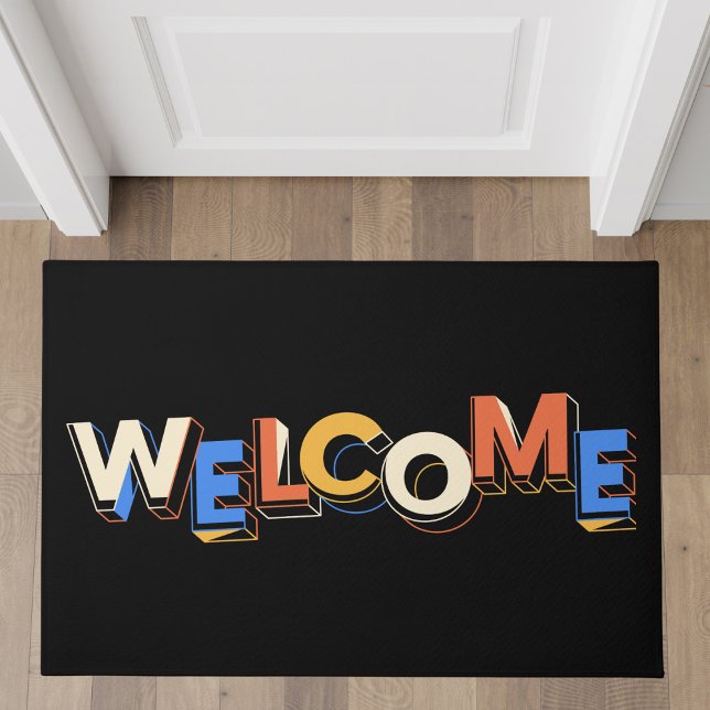 Bold Modern Typography Welcome Doormat (Creator Uploaded)