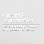 Bold Modern Wedding Names Custom Return Address Embosser<br><div class="desc">Bold Modern Wedding Names Custom Return Address Embosser. Add a touch of personalized elegance to your stationery with this beautiful paper embosser. Perfect as a gift for anyone who loves paper,  typography,  and books.</div>