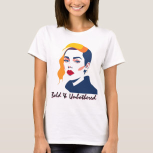 Bold Modern Woman Portrait T-Shirt