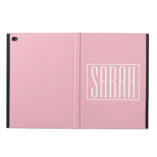 Bold & Modern Your Name or Word   White On Pink Powis iPad Air 2 Case