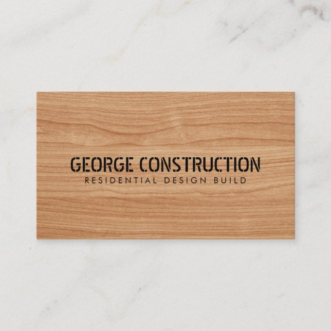 Bold Molded Construction Business QR Code Card (Front)