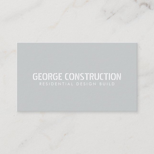 Bold Molded Construction Business QR Code Card (Front)