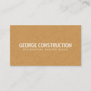 Bold Molded Construction Business QR Code Card