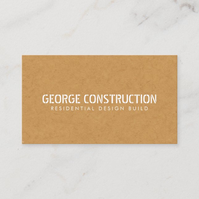Bold Molded Construction Business QR Code Card (Front)