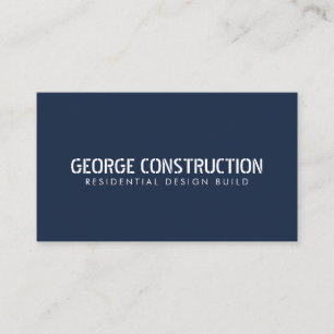 Bold Molded Construction Business QR Code Card