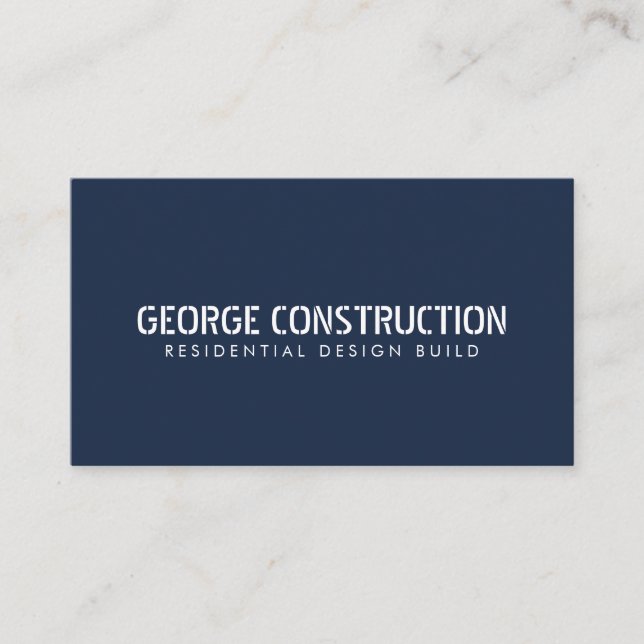 Bold Molded Construction Business QR Code Card (Front)