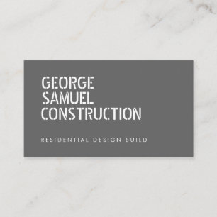 Bold Molded Real Estate Business QR Code Light Ash Card