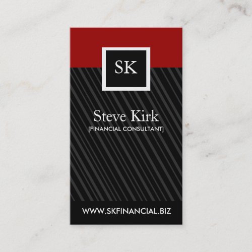 Bold Monogram Business Card Templates