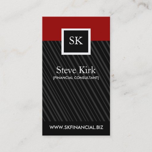Customizable Bold Monogram Business Card Templates