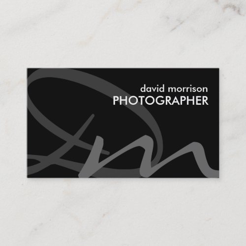 Bold Monogram Business Cards