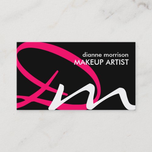 Bold Monogram Business Cards