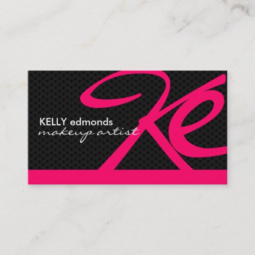 Customizable Bold Monogram Business Cards