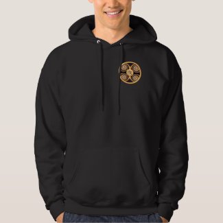 Bold Monogrammed Pocket Art Hooded Sweatshirt