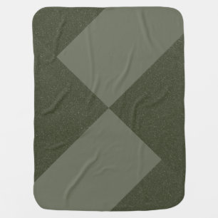 Bold Moss Green Diamond Baby Blanket – Customize