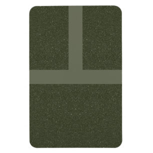 Bold Moss Green Grid Magnet – Customizable
