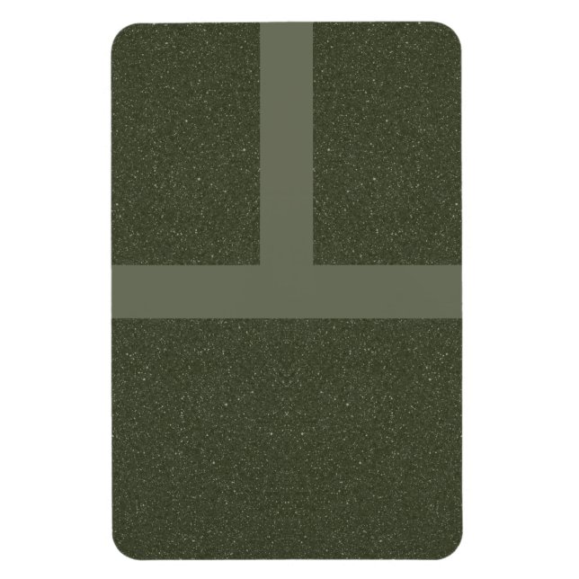 Bold Moss Green Grid Magnet – Customizable (Vertical)