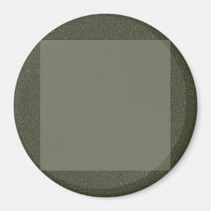 Bold Moss Green Magnet with Square Center