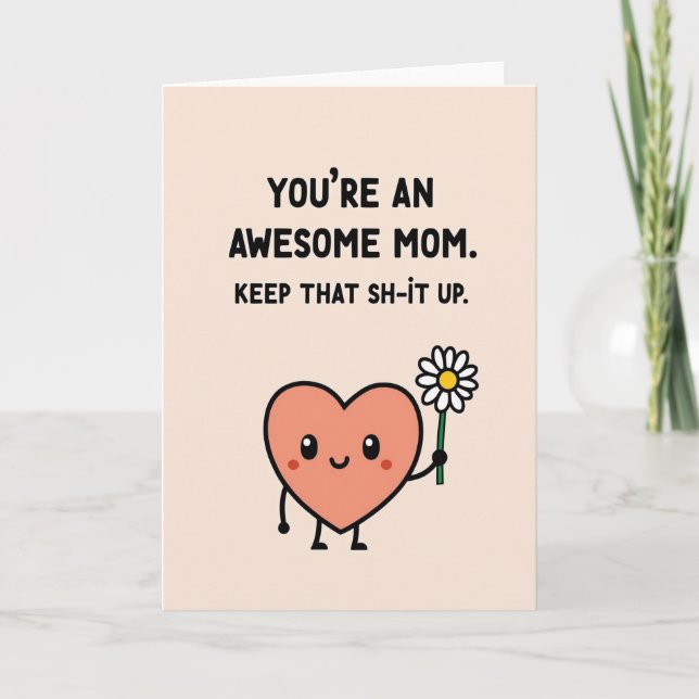 Bold Mothers Day Tribute Card (Front)