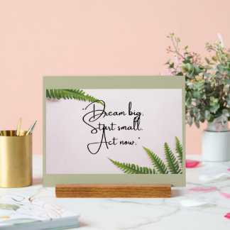 Bold Motivation for Acrylic Sign