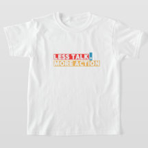 Bold Motivational Quote – Less Talk, More Action