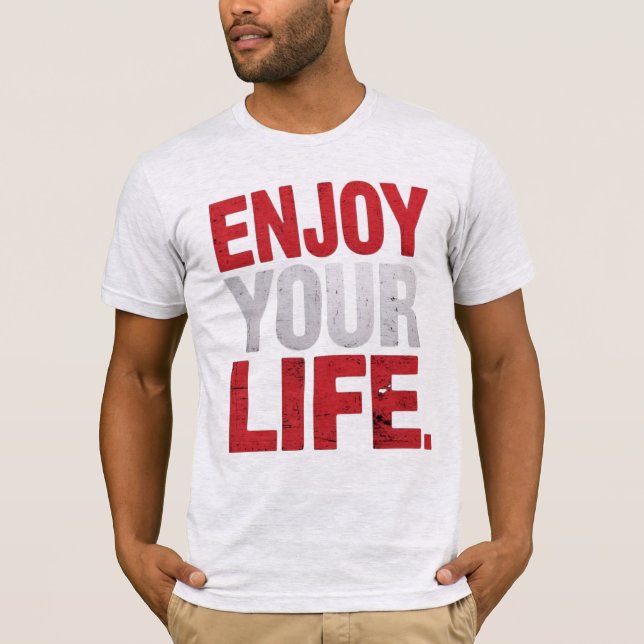 Bold Motivational Typography Design T-Shirt (Front)
