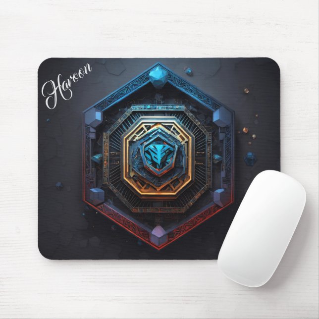 Bold Mouse Pad for Office or Home Use (With Mouse)