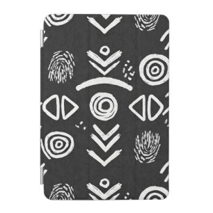 Bold Mud Cloth – Black & White Pattern iPad Mini Cover