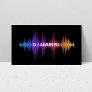 Bold Music Waves Multi-Colored DJs, Audio Business Card