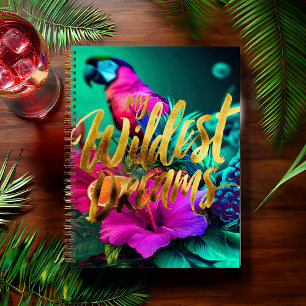 Bold “My Wildest Dreams” Tropical Journal