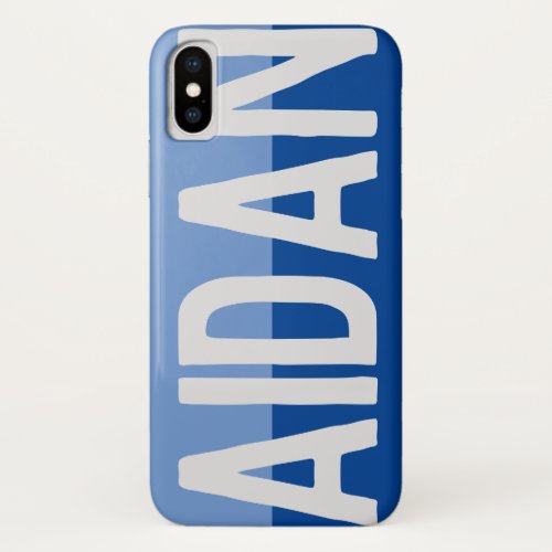 Bold Name Design _ Aidan iPhone X Case