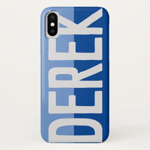 Bold Name Design _ Derek iPhone X Case