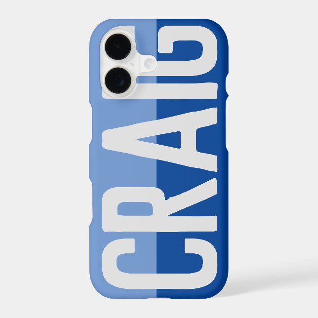 Bold Name Design. Iphone Case (Back)