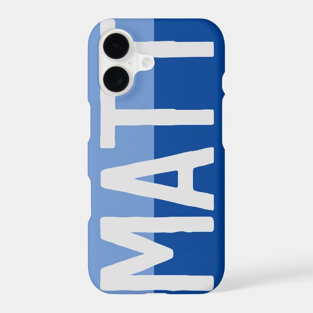Bold Name Design. Iphone Case (Back)