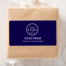 Bold Navy Blue Professional Handyman Services