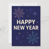 Bold Navy Gold 2026 Celebration Fireworks (Front)