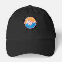 Bold Neon Orange Pink Blue Graphic