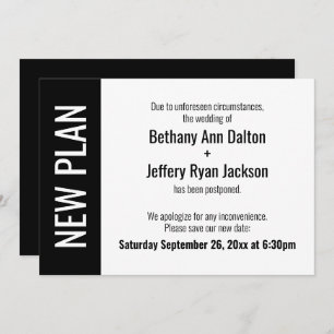 Bold New Plan, Postponed Wedding Announcement