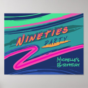 Bold Nineties Poster 