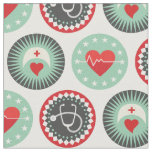 Bold Nurse Pattern - LPN RN Healthcare Fabric