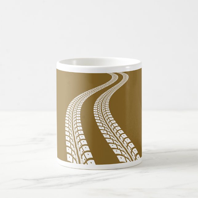 Bold Off-Road Tire Track Rugged Automotive Coffee Mug (Creator Uploaded)