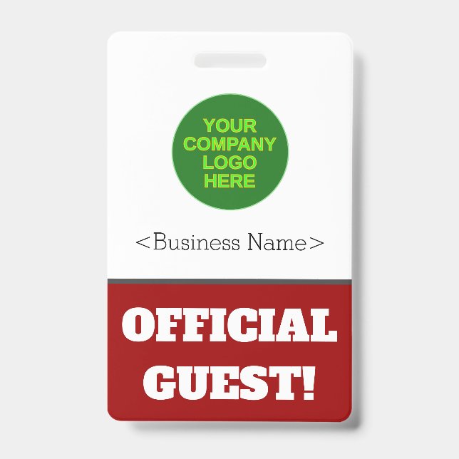 Bold "OFFICIAL GUEST!" Badge (Front)