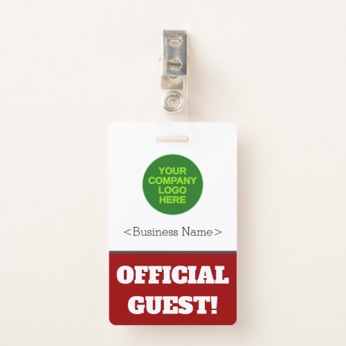 Bold OFFICIAL GUEST Badge