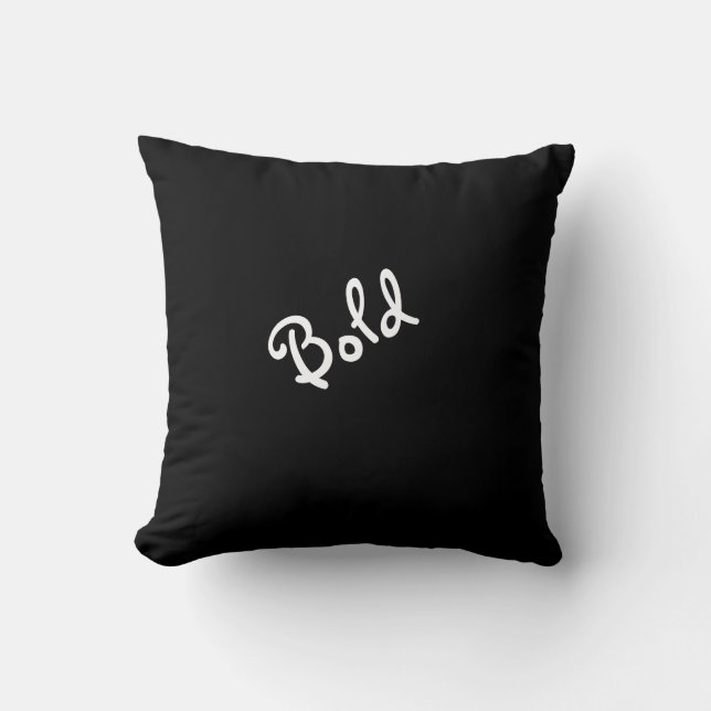 Bold or Bashful Mood Expression Throw Pillow (Front)