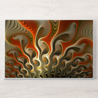 Bold Orange and Gold Abstract Flames HP Laptop Skin