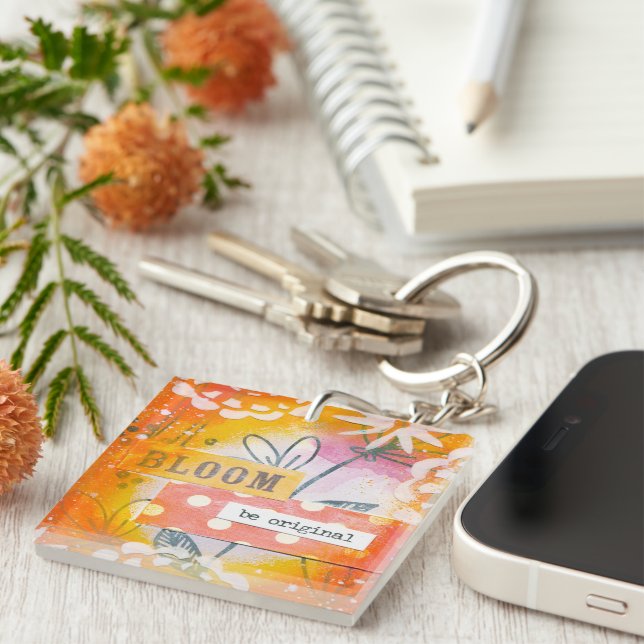 Bold Orange Keychain (Front Right)