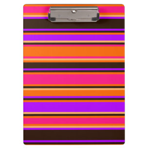 Bold Orange, Magenta, & Purple Clipboard