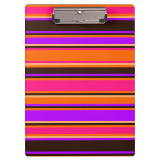 Bold Orange, Magenta, & Purple Clipboard