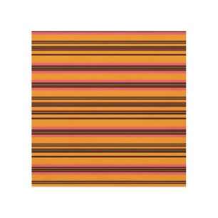 Bold Orange Pink Horizontal Stripe Pattern Wood Wall Art