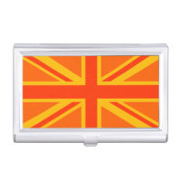 Bold Orange Union Jack British Flag Swag