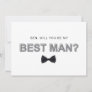 Bold outline best man proposal card